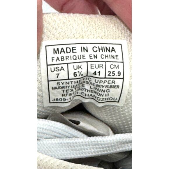 Polo Ralph Lauren White & Rose Gold Sneakers Athletic Shoes Junior 7 - Picture 7 of 12